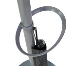 Appendiabiti Festival M - 5 posti - 175 cm - grigio/legno chiaro - Alba