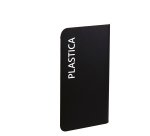 Etichetta adesiva raccolta differenziata - con stampa "PLASTICA" - 45 x 270 mm - vinile - bianco opaco - Medial