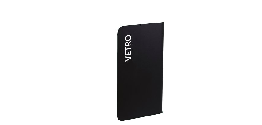 Etichetta adesiva raccolta differenziata - con stampa "VETRO" - 45 x 190 mm - vinile - bianco opaco - Medial