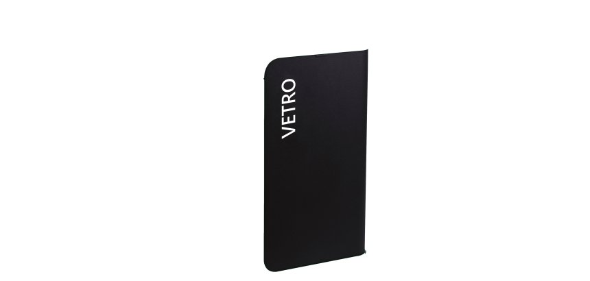 Etichetta adesiva raccolta differenziata - con stampa "VETRO" - 45 x 190 mm - vinile - bianco opaco - Medial
