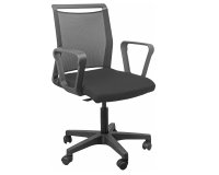 Seduta Home/Office Smart Light - con braccioli fissi - nero/nero - Unisit