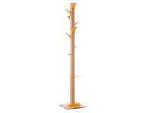 Appendiabiti Easycloth - 6 posti - legno/arancio - Paperflow