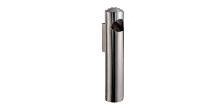 Posacenere murale Birkin - acciaio inox satinato - Medial