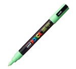 Marcatore Uni Posca PC3M - punta fine 0,9 - 1,3 mm - verde chiaro - Uni Mitsubishi