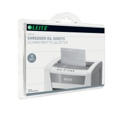 Fogli lubrificati per distruggidocumenti Leitz IQ - Leitz - scatola 12 pezzi