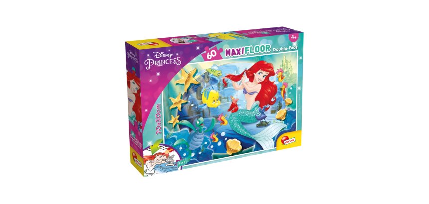 Puzzle Maxi "Disney Little Mermaid" - 60 pezzi - Lisciani