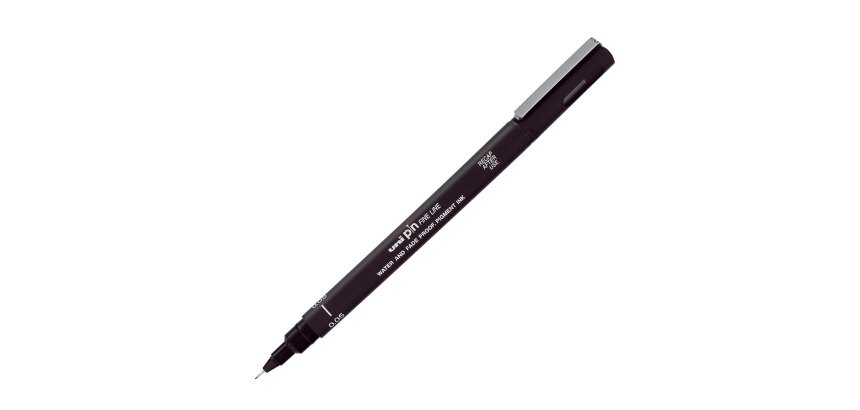 Pin fineliner - punta 0,05 mm - nero - Uni Mitsubishi