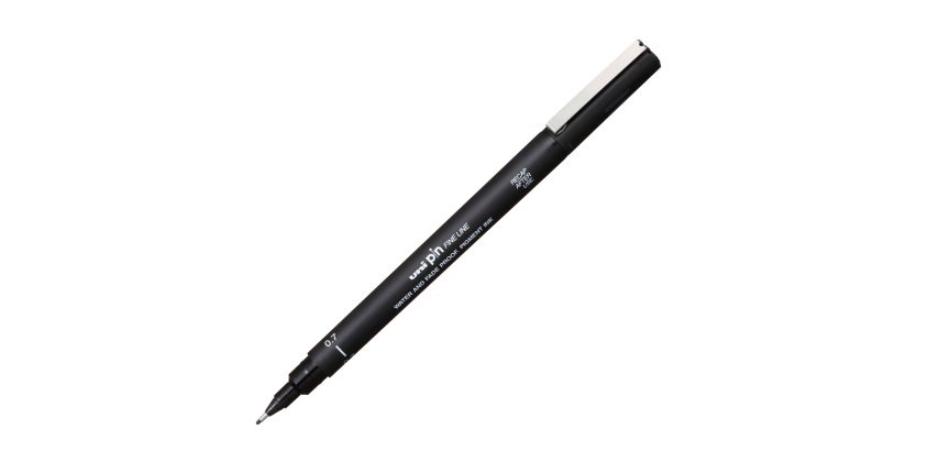 Pin fineliner - punta 0,7 mm - nero - Uni Mitsubishi
