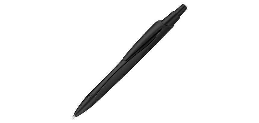 Penna a sfera a scatto Reco - punta media - nero - Schneider