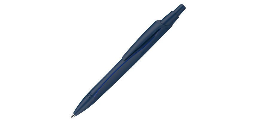 Penna a sfera a scatto Reco - punta media - blu - Schneider