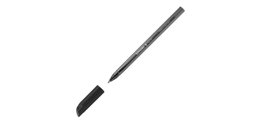 Penna a sfera Vizz - con cappuccio - punta media - nero - Schneider