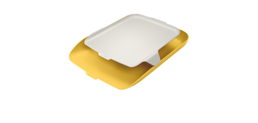 Vaschetta portacorrispondenza - con vassoio organizer Cosy - giallo - Leitz