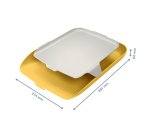 Vaschetta portacorrispondenza - con vassoio organizer Cosy - giallo - Leitz