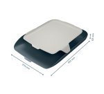 Vaschetta portacorrispondenza - con vassoio organizer Cosy - grigio - Leitz
