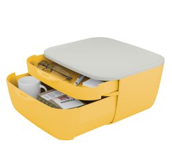 Cassettiera Cosy - 2 scomparti - giallo - Leitz