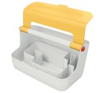 Cassetta portaoggetti Cosy - con maniglia - giallo - Leitz