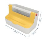 Cassetta portaoggetti Cosy - con maniglia - giallo - Leitz
