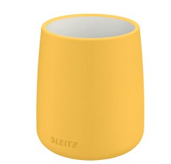 Portapenne Cosy - 10,8 x 8,5 cm - ceramica - giallo - Leitz