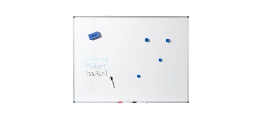 Lavagna bianca Basic - magnetica - 90 x 120 cm - Dahle