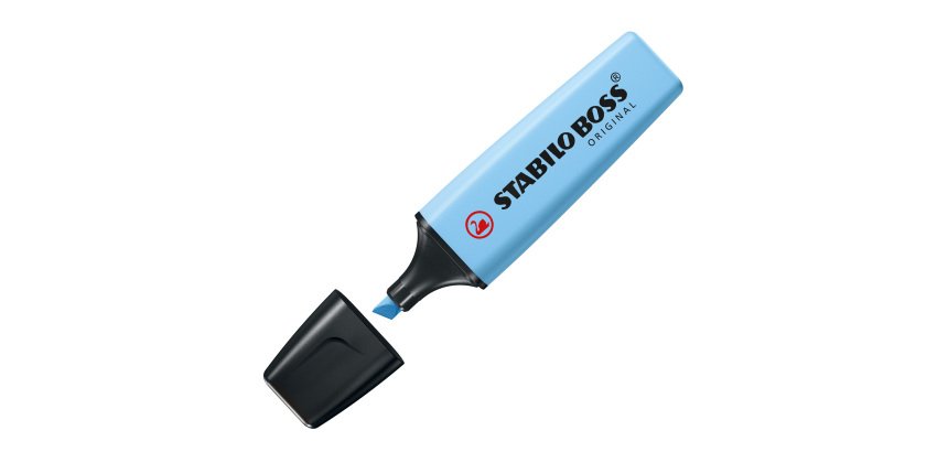 Evidenziatore Stabilo Boss Pastel - tratto 2 - 5 mm - azzurro cielo 112 - Stabilo