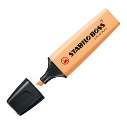 Evidenziatore Stabilo Boss Pastel - tratto 2 - 5 mm - arancione papaya 125 - Stabilo