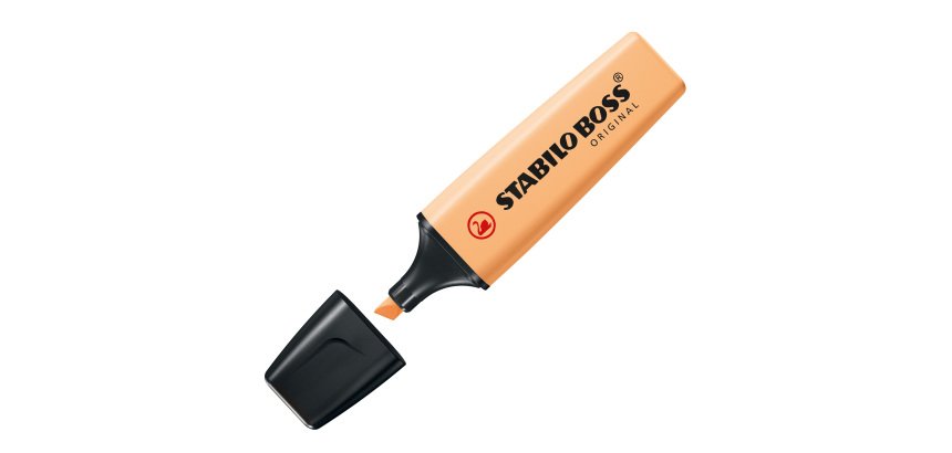 Evidenziatore Stabilo Boss Pastel - tratto 2 - 5 mm - arancione papaya 125 - Stabilo