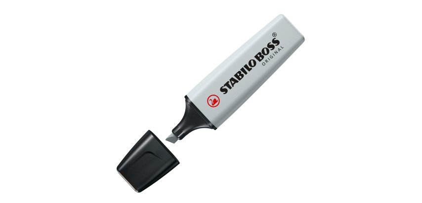 Evidenziatore Stabilo Boss Pastel - tratto 2 - 5 mm - grigio polvere 194 - Stabilo