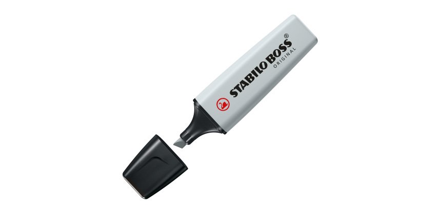 Evidenziatore Stabilo Boss Pastel - tratto 2 - 5 mm - grigio polvere 194 - Stabilo