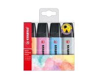 Evidenziatore Stabilo Boss Pastel - colori assortiti - tratto 2 - 5 mm - Stabilo - astuccio 4 pezzi