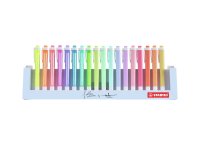 En_rotulador stabilo fluorescente fino swing cool pastel desket estuche de 18 unidades colores surtidos