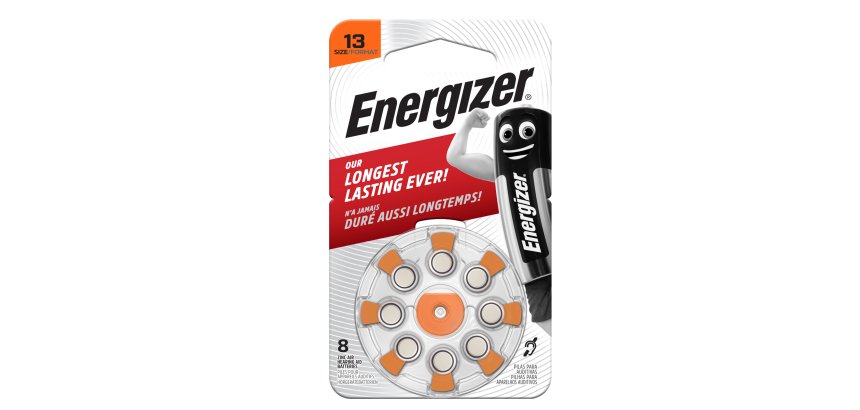 Pila per apparecchi acustici 13 Zinc Air - Energizer - blister 8 pezzi