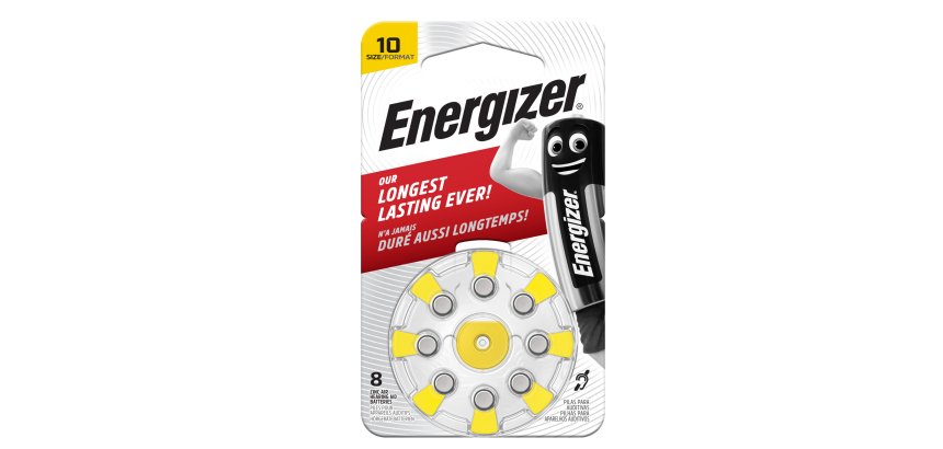 Pila per apparecchi acustici 10 Zinc Air - Energizer - blister 8 pezzi