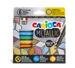 Pennarelli Maxi Metallic - colori assortiti - Carioca - scatola 6 pezzi