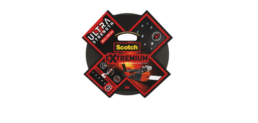 Nastro adesivo Extra resistenete - 4,8 cm x 25 m - nero - Scotch