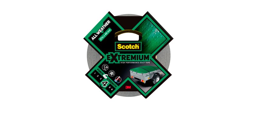 Nastro adesivo Extra resistenete - 4,8 cm x 27,4 m - nero - Scotch