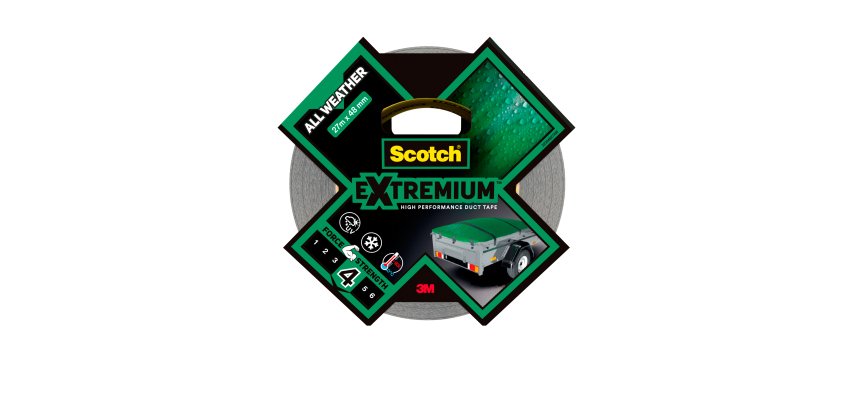 Nastro adesivo Extra resistenete - 4,8 cm x 27,4 m - nero - Scotch
