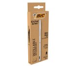 Penna sfera Cristal Re'New - con cappuccio - 1 mm - nero - Bic