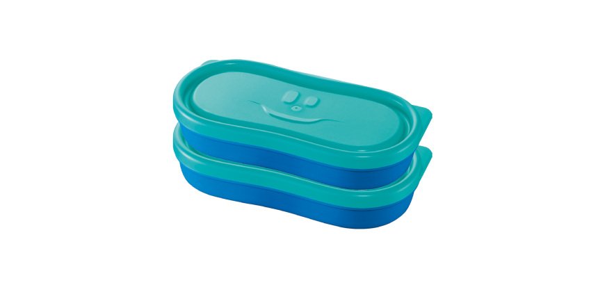 Snack box Picnik Concept - blu - Maped - set 2 pezzi
