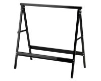 Cavalletto - 76 x 37 x 78 cm - 100 kg - acciaio verniciato - nero - Garden Friend