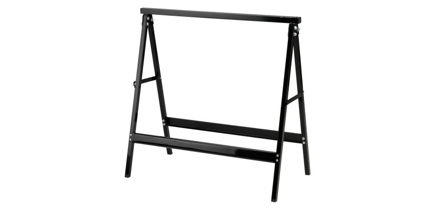 Cavalletto - 76 x 37 x 78 cm - 100 kg - acciaio verniciato - nero - Garden Friend
