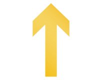 Adesivo da terra - "freccia" - 10 x 0,02 x 20 cm - Durable - conf. 10 pezzi