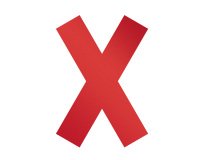 Adesivo da terra - "croce" - 13,5 x 0,02 x 19,3 cm - Durable - conf. 5 pezzi