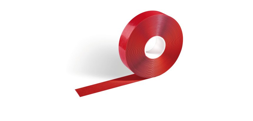 Nastro adesivo DURALINESTRONG 50/05 1021 - permanente - 5 cm x 30 m - rosso - Durable