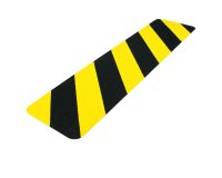 Striscia segnaletica - da terra - 61 x 15 cm - giallo/nero - Djois