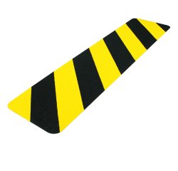 Striscia segnaletica - da terra - 61 x 15 cm - giallo/nero - Djois
