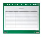Buste forate - per supporti magnetici ad anelli - A4 - verde - Djois - conf. 5 pezzi