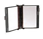 Leggio antibatterico - da muro - 10 buste - A4 - nero - Djois