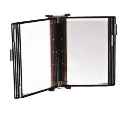 Leggio antibatterico - da muro - 10 buste - A4 - nero - Djois