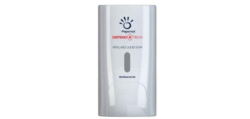 Dispenser antibatterico Defend Tech - per sapone liquido e gel - Papernet
