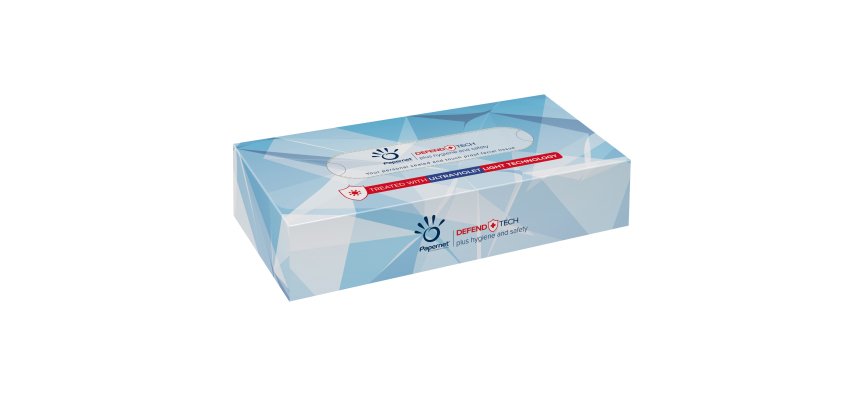Veline facciali Defend Tech - pura cellulosa - 2 veli - Papernet - conf. 100 pezzi